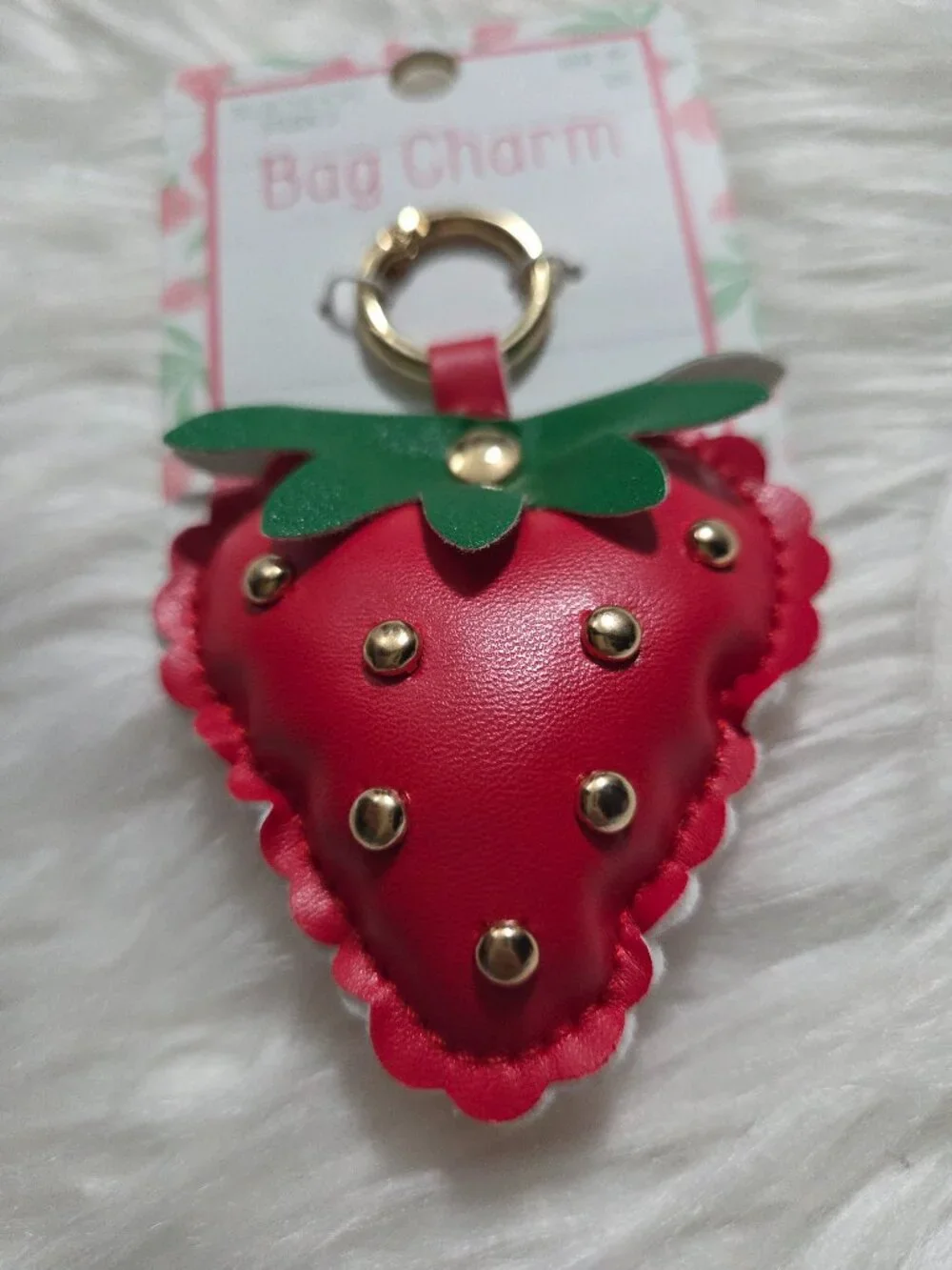 Blue Moon Studio Strawberry Bag Charm